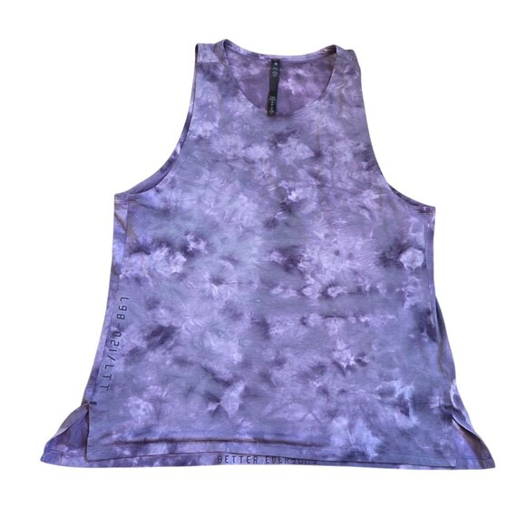 Lululemon Purple Tie-Dye Tank Top Lightweight Stretchy Fabric Mens Size XXL - Picture 1 of 13